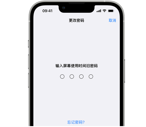 白云iPhone屏幕维修分享iPhone屏幕使用时间密码忘记了怎么办 