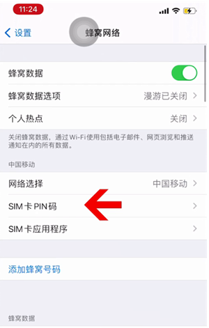 白云苹果14维修网分享如何给iPhone14的SIM卡设置密码 